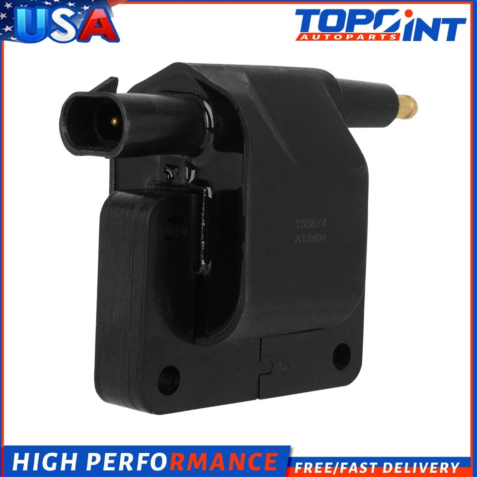 1*Ignition Coil & 6*Iridium Spark Plug For Chrysler LeBaron 2.5L 3.0L 1991-1993 - Image 4 of 4