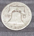 Silver 1949 s San Francisco Mint Franklin Silver Half 1/2 dollar .50 cents