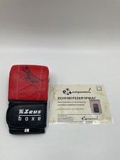 Guantes de saco de arena firmados por Axel Schulz autógrafo boxeo nuevo certificado de autenticidad