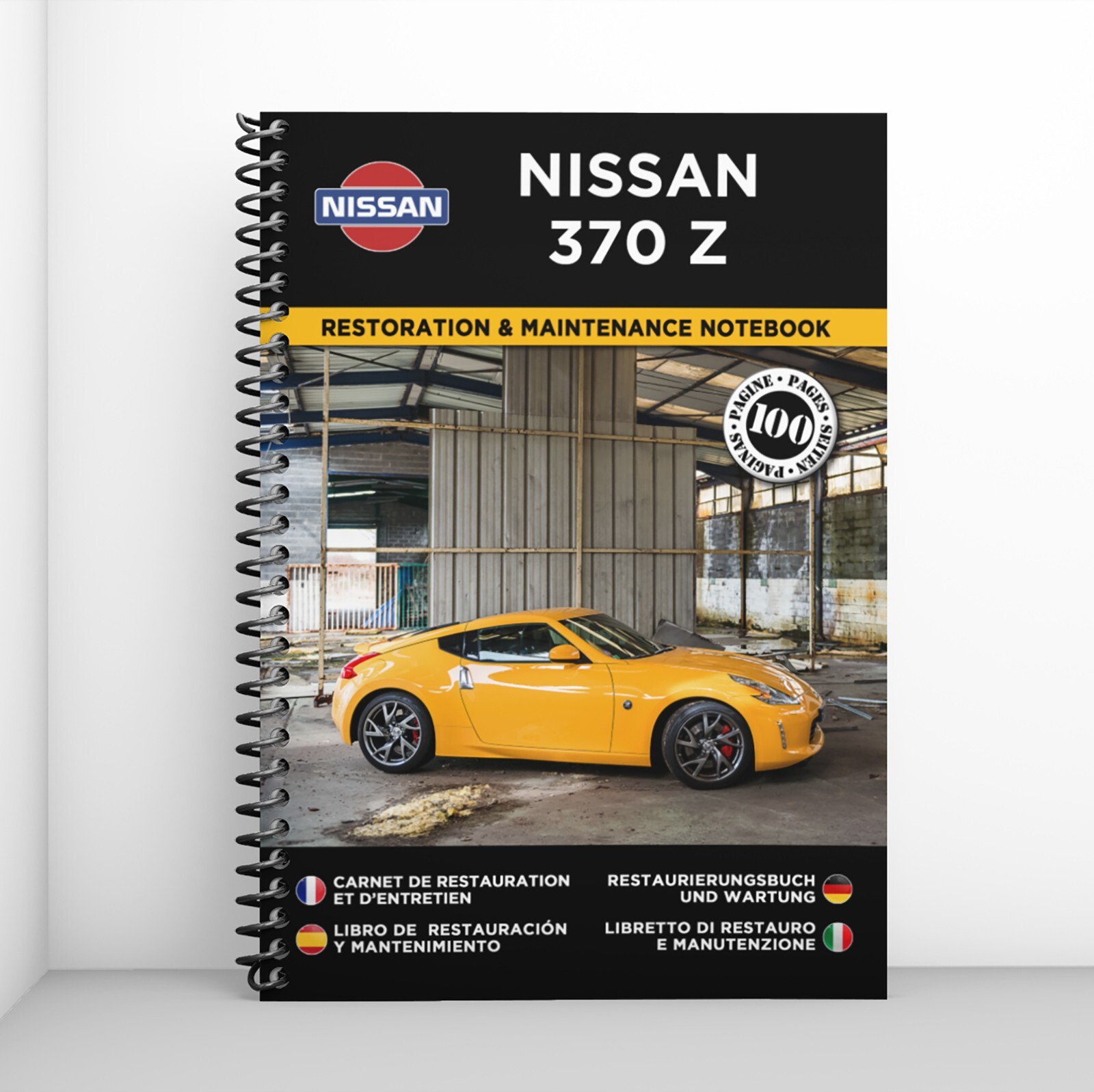 Carnet Nissan 370Z pour valoriser l'historique de votre voiture de sport