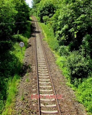 FOTO 75 MPH GESCHWINDIGKEITSBEGRENZUNG IM HERZEN DER WESSEX LINE DURCH YETMINSTER GESEHEN F