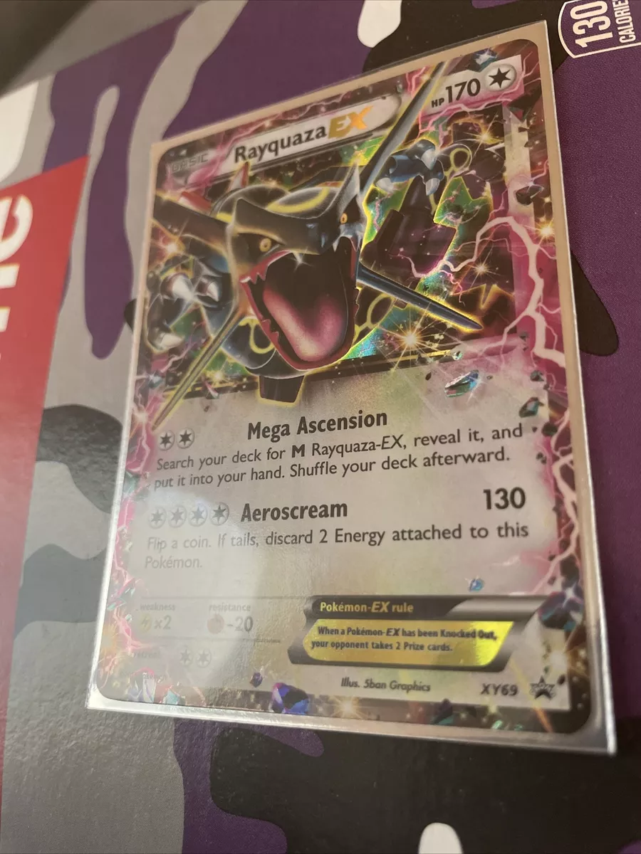 Shiny Rayquaza EX XY69 Ultra Rare Pokémon Black Star Promo - Excellent TCG