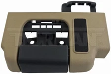 Dorman 90837 Interior Door Handle Rear Right Black Lever Brown Housing Camel