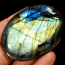 Natural Labradorite Oval Shape Cabochon Gemstone 135.5 Ct. 53X38X7 mm EE-40659
