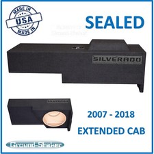 Chevy Silverado Extended Cab 2007-2018 Single Sub Box Subwoofer Enclosure