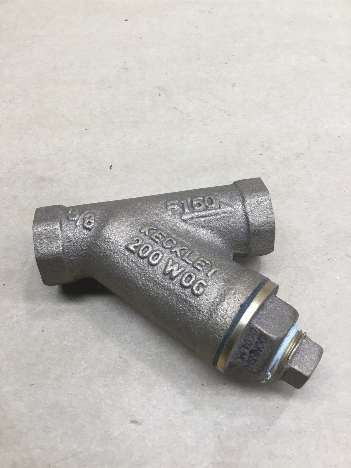 KECKLEY C84400 BRONZE STRAINER THREADED, 3/8" F150 200 WOG 1035k33iac