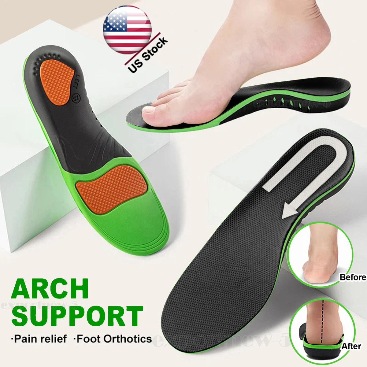 Fasciitis Pain Relief Orthotics Heel Pain Best Insole For Standing - Main Image