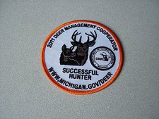  2011 MICHIGAN SUCCESSFUL DNR DEER HUNTING PATCH - BEAR - TURKEY - ELK