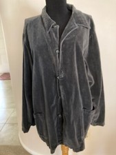 CP SHADES GRAY VELOUR JACKET LARGE