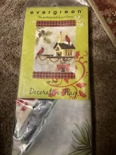 EVERGREEN- DECORATIVE FLAG- 29 X 43”- CHRISTMAS IN THE GARDEN # 131393