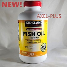 Kirkland Signature Fish Oil 1000 mg., 400 Softgels EXP 08/2027