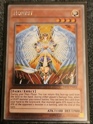 honest yugioh card - MP24-EN023 - Quarter Century Secret Rare until the end of this turn. Yugioh Honest NKRT-EN014 Platinum Rare