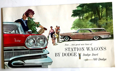 1960 DODGE: GREAT NEW LINES FOR STATION WAGONS CAR BROCHURE 16 PGS FREE SHPG USA