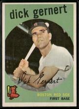 1959 Topps #13 Dick Gernert EX/EX-MT