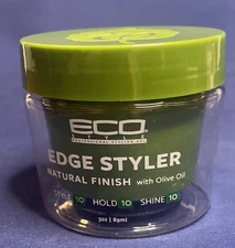 ECO Edge Styler Natural Finish W/ Olive Oil - Strong Hold - 3 Ounce