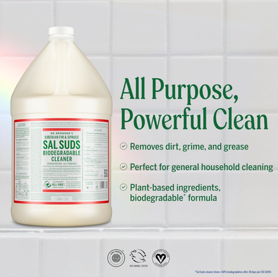 #ad Dr. Bronner#x27;s Sal Suds Biodegradable Cleaner 1 Gallon All Purpose Cleaner $54.96