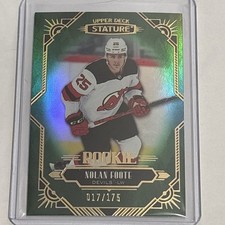 2020-21 Upper Deck Stature Rookies Green# 17/175 - Nolan Foote #123 - Devils