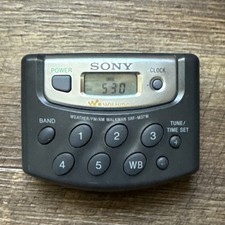Sony Walkman SRF-M37W Portable Radio Weather AM FM Working No Clip