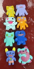Lot of 8 Uglydoll Mini Monster Figures Colorful Vinyl Toy Collectibles