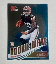 2025 Panini Absolute Quinshon Judkins Rookie Wave #RW-QJS Cleveland Browns