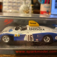 Spark Renault Alpine A442 1977 Le Mans 24H 1/43 Diecast Model Car Used