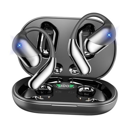 Wireless Bone Conduction Headphones, Bluetooth 5.4, Open Ear Design, Built-in