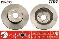 2X Bremsscheibe Vorderachse FüR Toyota RAV 4 I Cabrio