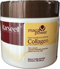 Collagen Maca Essence Repair Hair Treatment 500ml Repair Dry Damaged Treated Hai