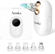 Amuka Blackhead Remover for Cleansing Exfoliating 5 Heads All Skin Types - NIB
