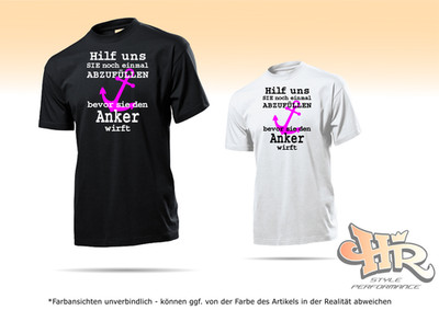 Fun Shirt Abfüllen Anker Hochzeit T- Shirt JGA Party Feier