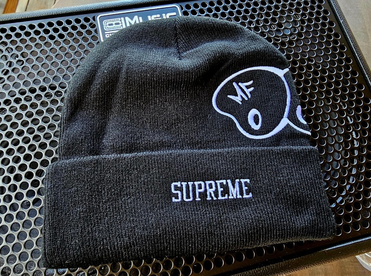 Supreme MF DOOM Beanie Black White Adjustable Men Music Hip Hop | eBay