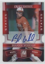 2010 Donruss Elite Extra Edition 37/50 Brandon Workman #14 Auto 0f8