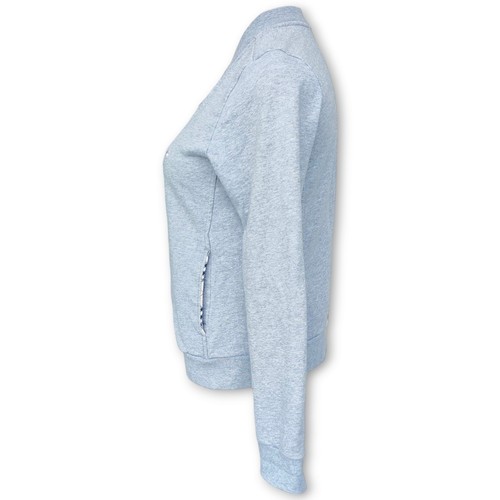 Burberry London giacca felpa donna full zip grigia piccola  - Foto 4 di 9