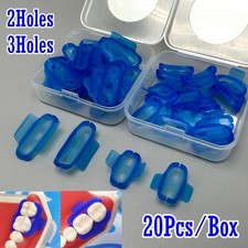 MiniDam Gingival Guard Silicone Rubber Dam Clamp Holder Clip 2/3holes 20pcs/box