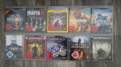 PlayStation 3 Spiele Paket - Max Payne 3, Dante's Inferno, Mafia 2, Battlefield