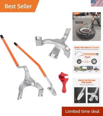 Manual Tire Changer with Bead Breaker - Heavy-Duty Tool for Quick Tire Changes