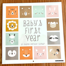 Baby's First Year An Undated Keepsake Calendar 12"W x 12"H, NEW 