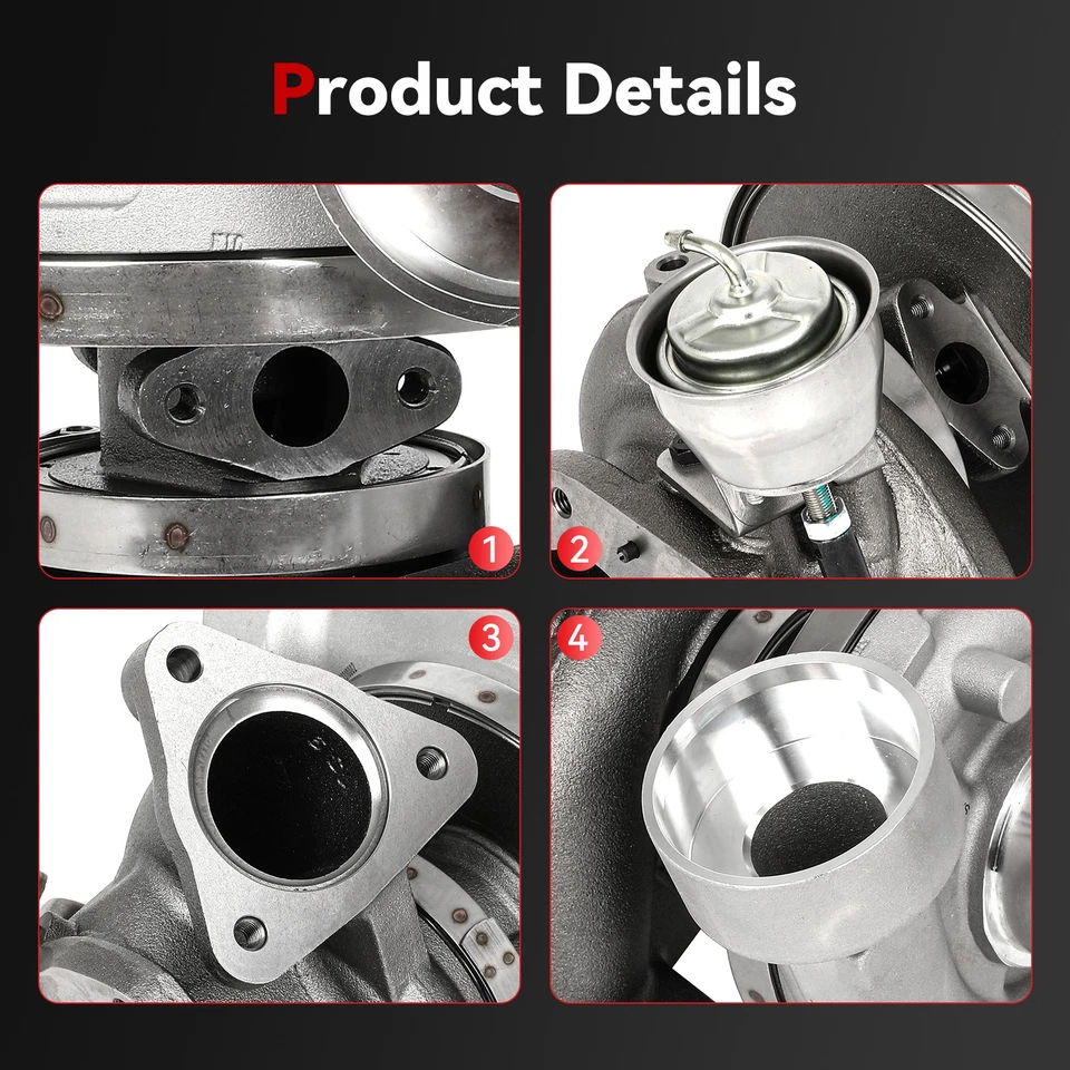 For MaxxForce 13.0L Navistar B2XG High Pressure Turbo Turbocharger 3005699C92 Foto 2 de 4