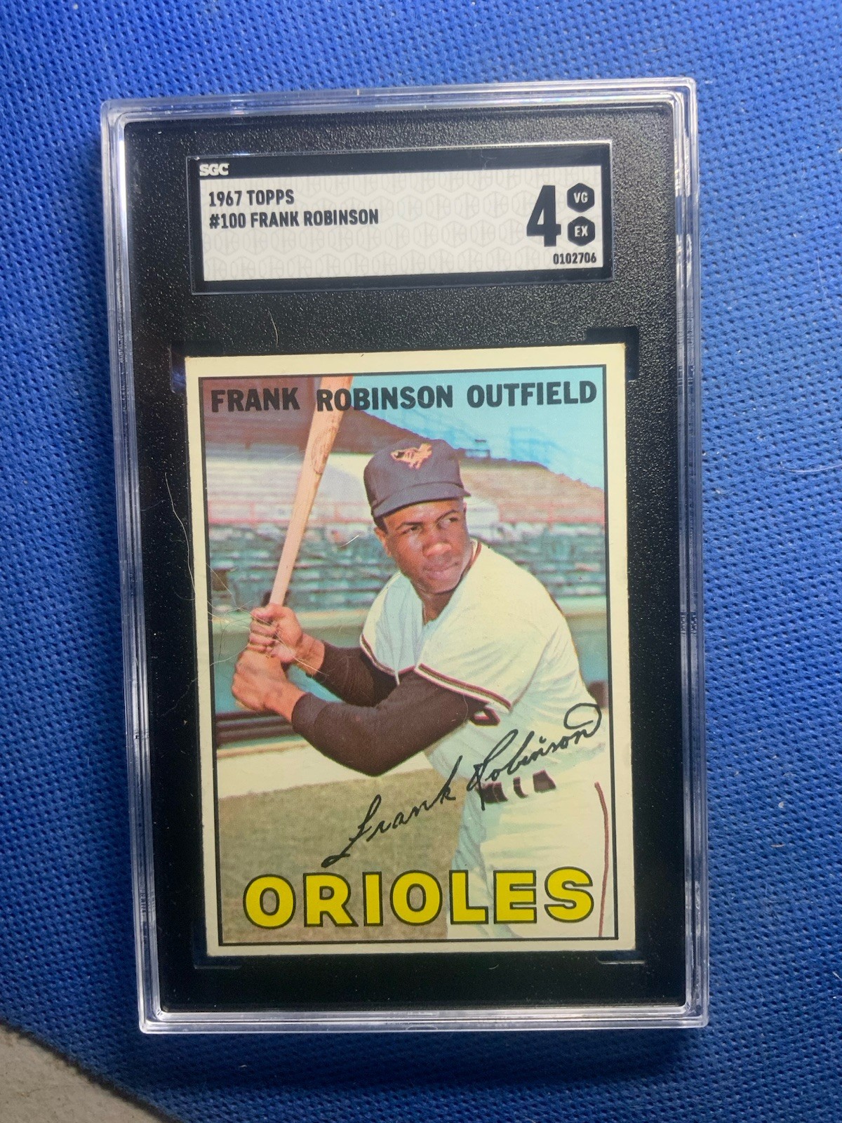 1967 Topps #100 Frank Robinson Baltimore Orioles HOF SGC 4