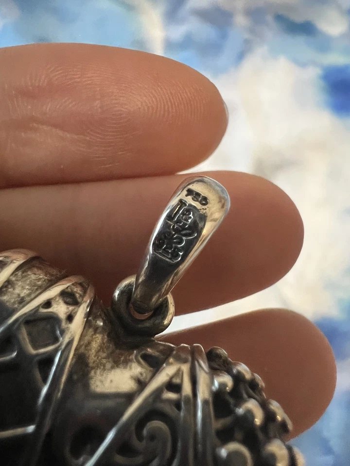 Colgante Lagos Caviar CORAZÓN DE TEXAS. Oro 18K y plata 925. Peso 30g Foto 3 de 4