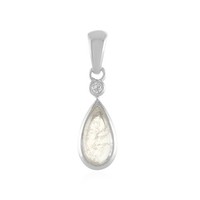 Cavill Mondstein AnhäNger Tropfen 1,19Ct Sterlingsilber 925 Damen