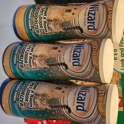 #ad Wizard Carpet amp; Room Pet Odor Deodorizer with Baking Soda for Fresh Clean Spaces $24.00