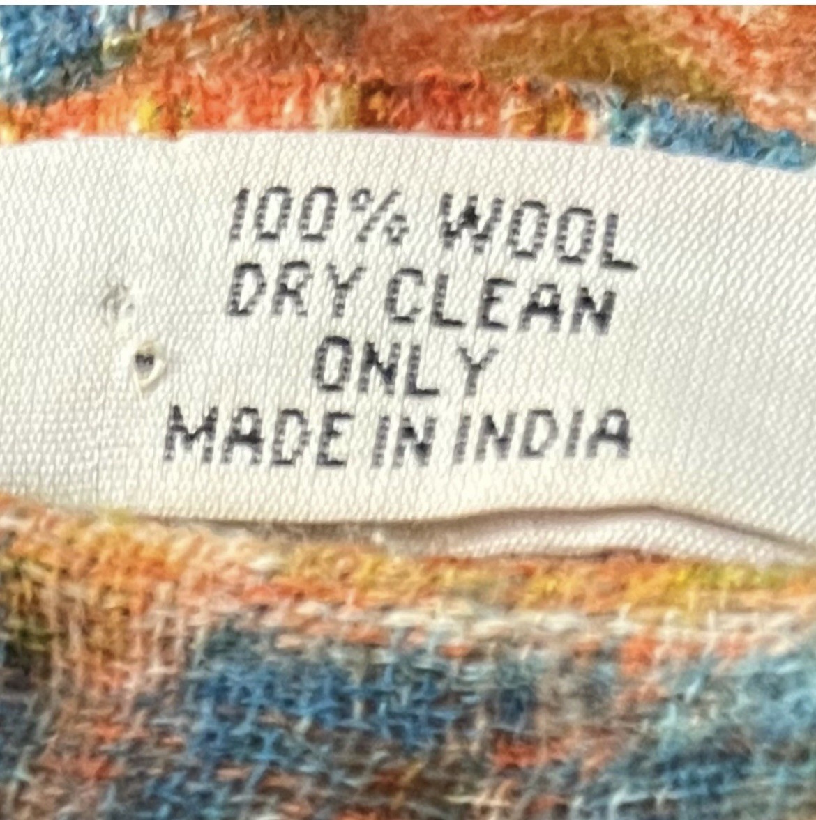 BINDYA 100% WOOL LARGE RECTANGULAR SCARF SHAWL WR… - image 1