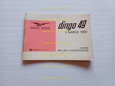 Moto Guzzi Dingo 49 3 Marce 1968-71 manuale uso libretto originale