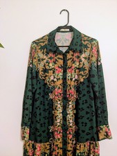 Wayward Fancies Women s L-14 Green Floral Col...