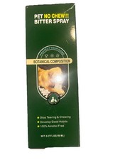 No Chew Bitter Apple Spray Anti Chewing Botanical Composition 5.07 oz Exp 2027