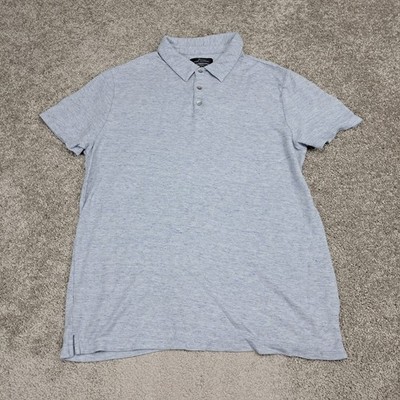 Marc Anthony Luxury Slim Fit Men's Golf Polo Blue X-Large