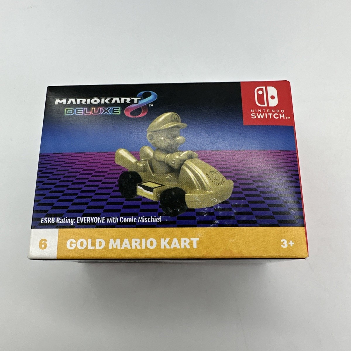 2024 McDonald's Nintendo MarioKart 8 Deluxe Gold Mario Kart Happy