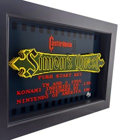 Castlevania 2 Simon's Quest NES Game 3D Pop Art Print Video Game Decor 8 Bit