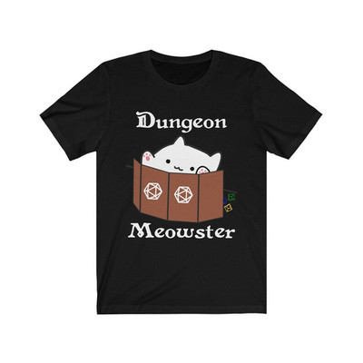 Bongo Cat Playing Dice Graphic Multicolor 1 Sided Short Sleeves T Shirt